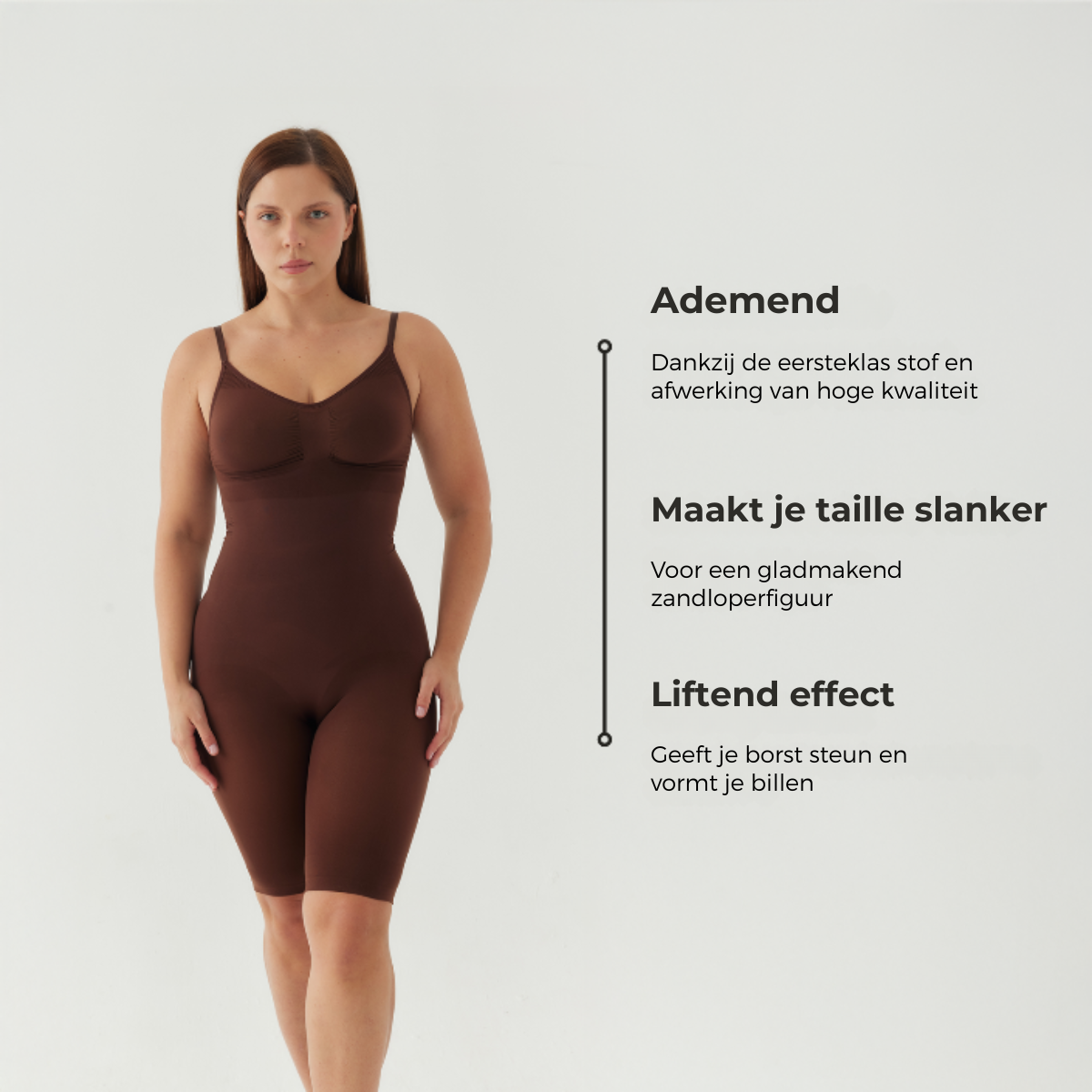 Shalux© - Bodysuit Sculpting Shapewear met Shorts