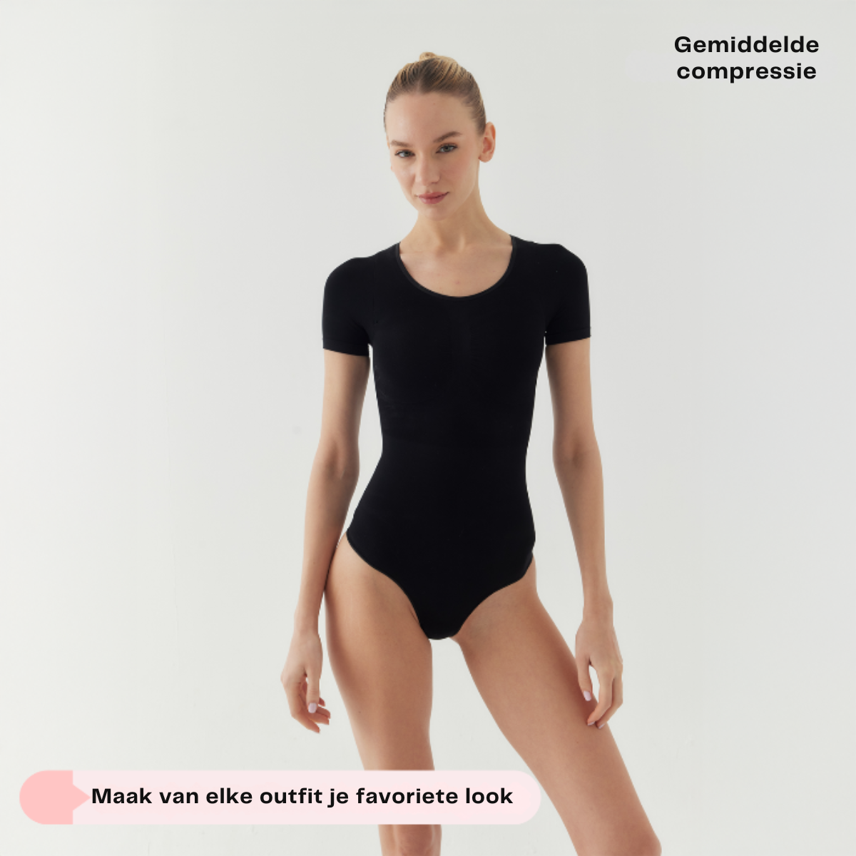 Shalux© - Bodysuit Sculpting Shapewear T-Shirt met Slip
