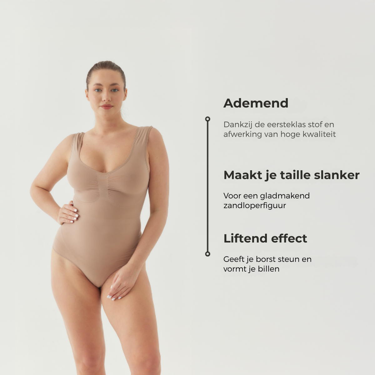 Shalux© - Tank Bodysuit Sculpting Shapewear met Slip