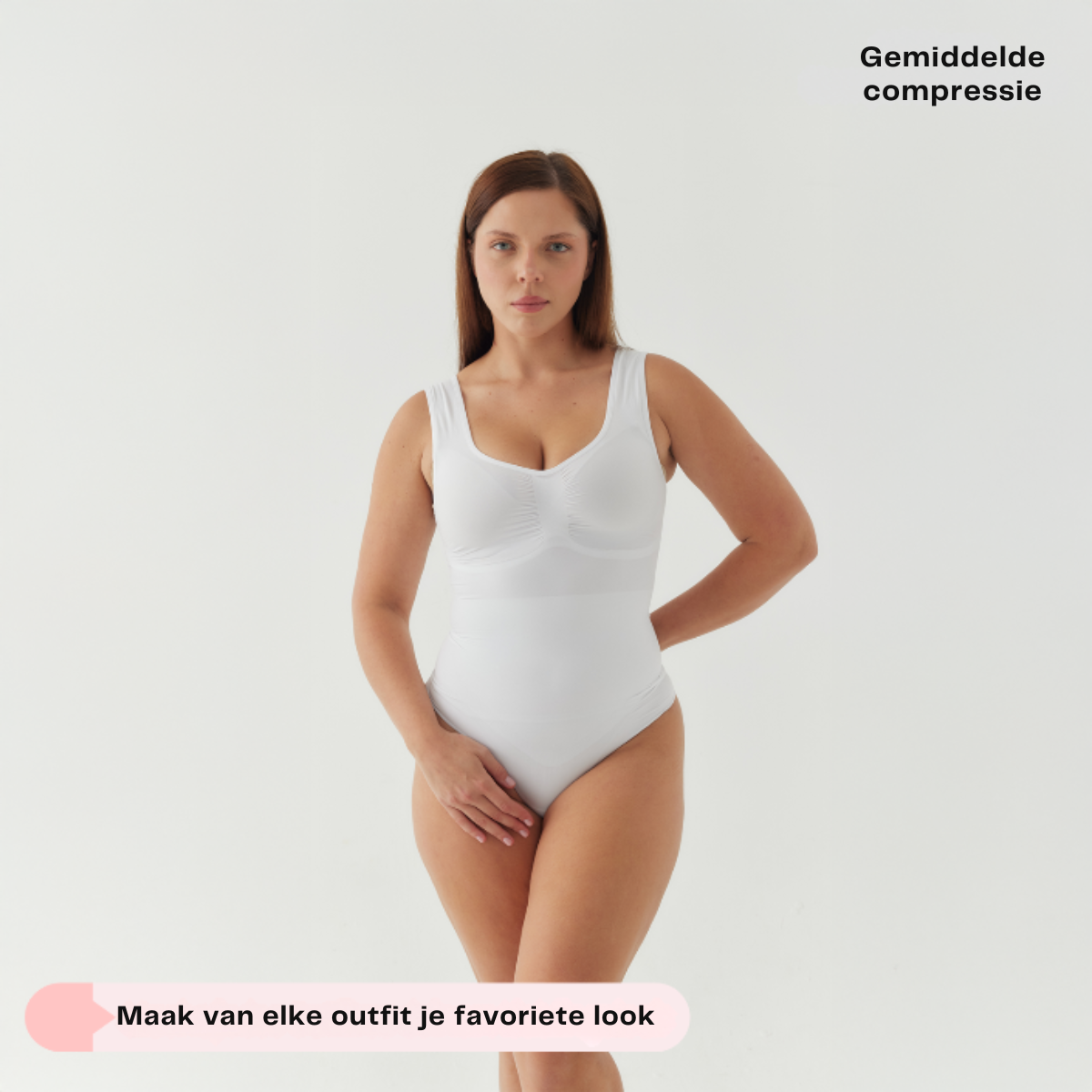 Shalux© - Tank Bodysuit Sculpting Shapewear met Slip